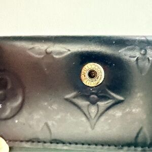 Louis Vuitton Black Vernis Monogram Fold Wallet